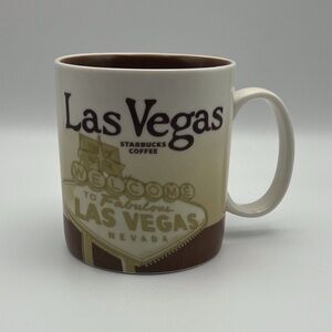 Starbucks Las Vegas Nevada Casino Mug Coffee Collector Series  2011 16 oz Brown